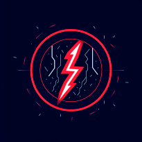 Icon representing cybersecurity for energy and utility infrastructure